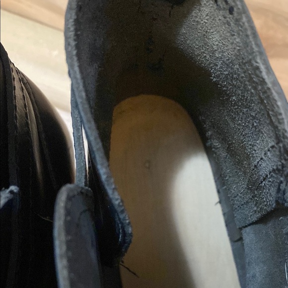 Women's Black Clog Style Ankle Boots - Picture 11 of 17